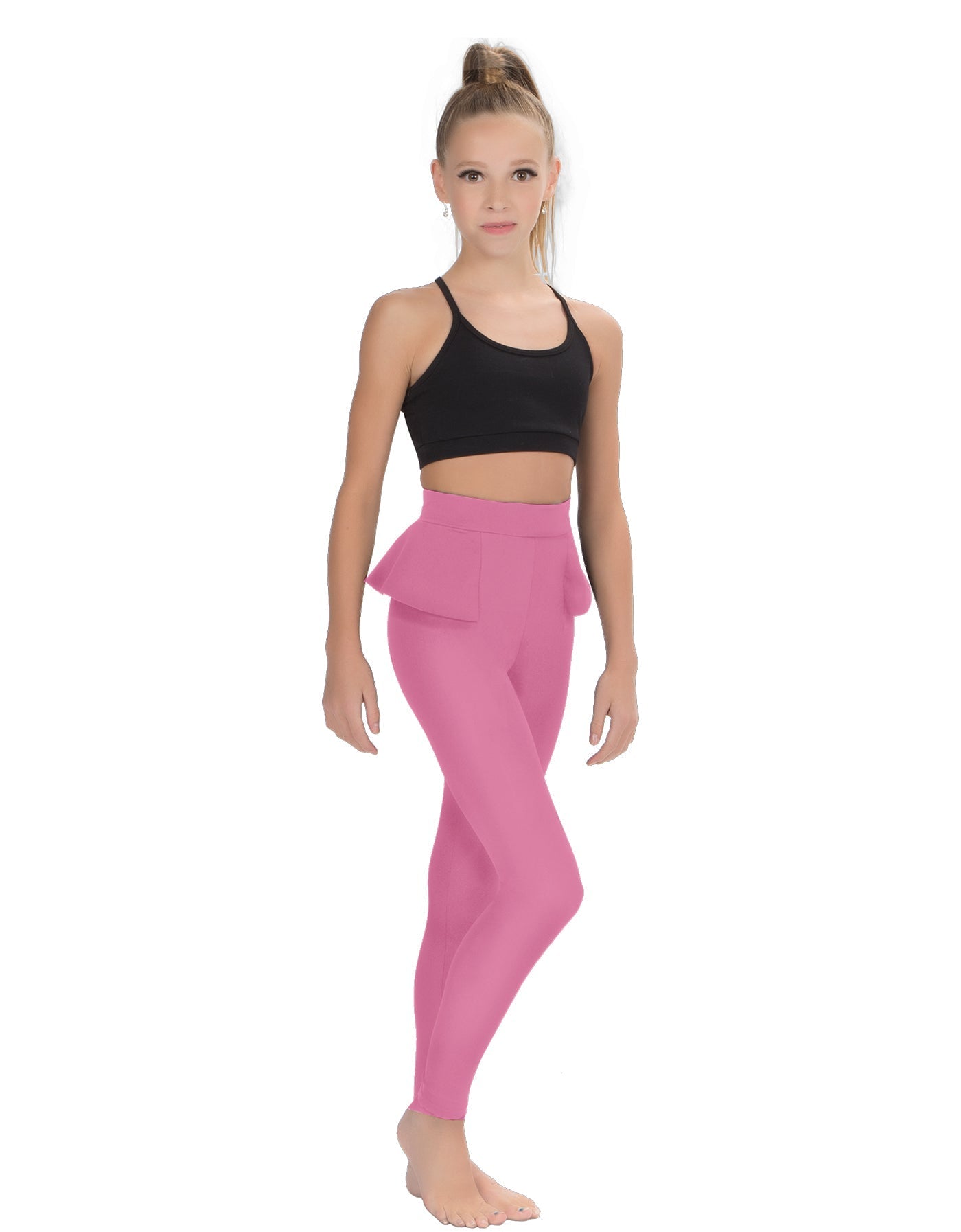 Solid Lycra Peplum Pants