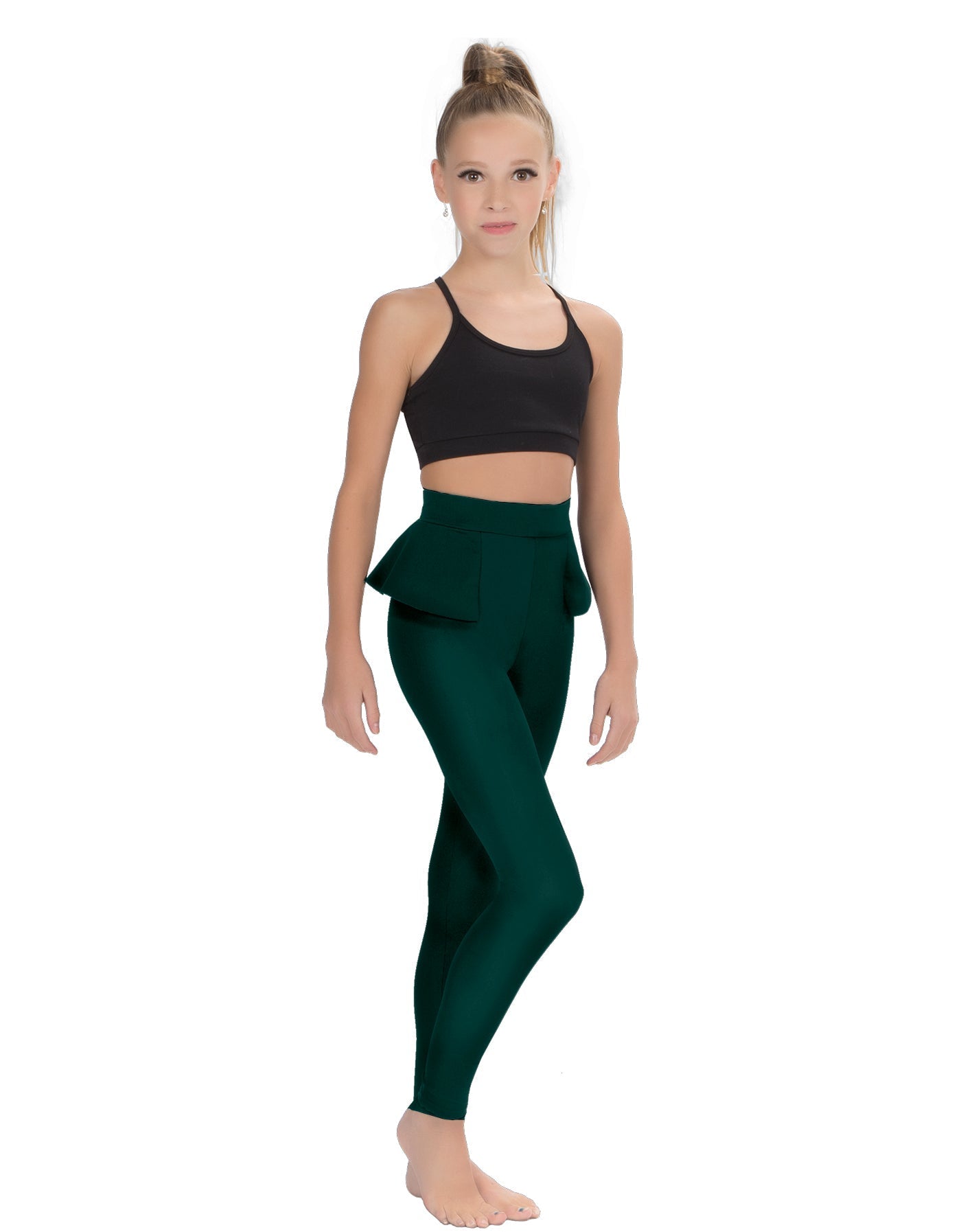 Solid Lycra Peplum Pants