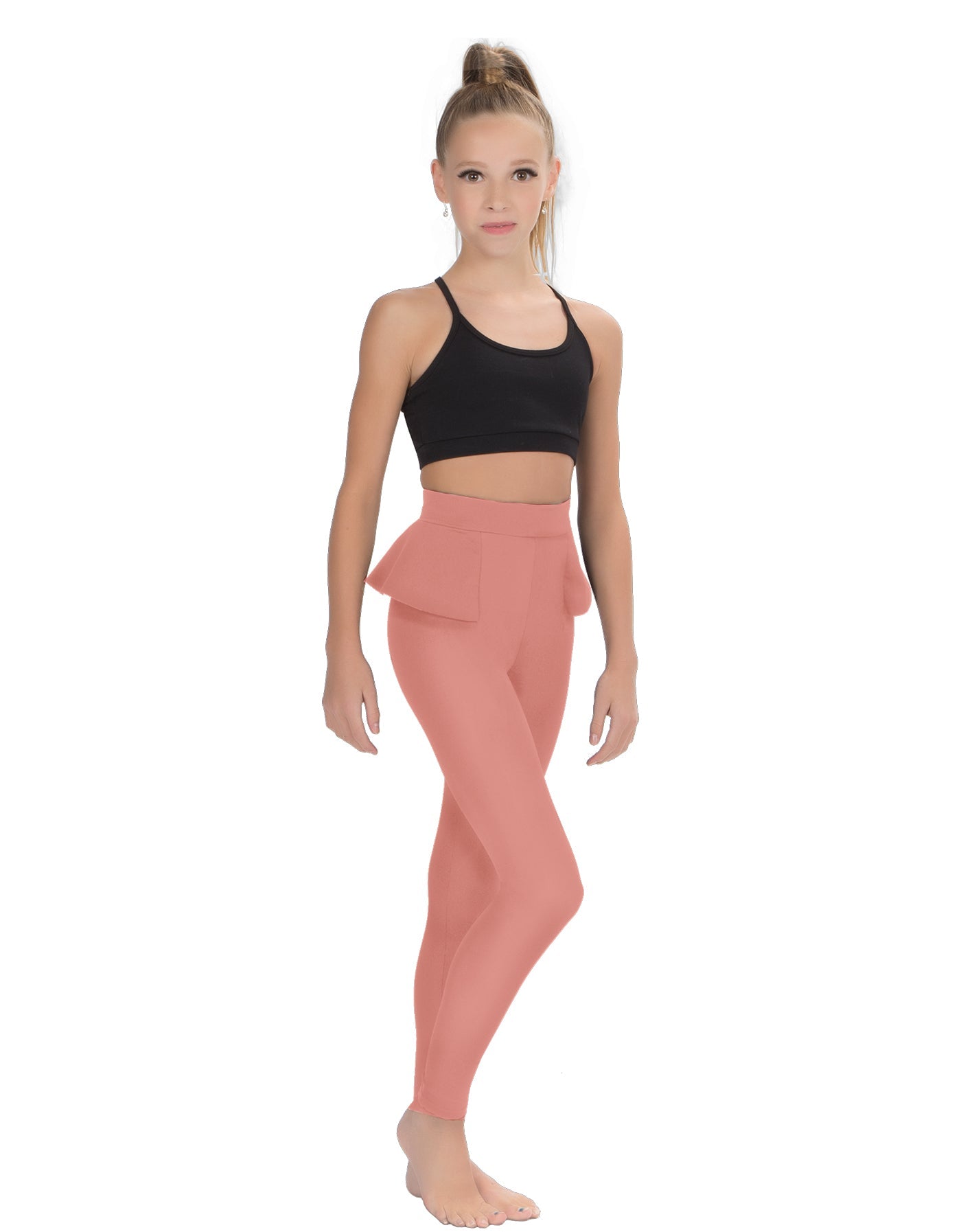 Solid Lycra Peplum Pants