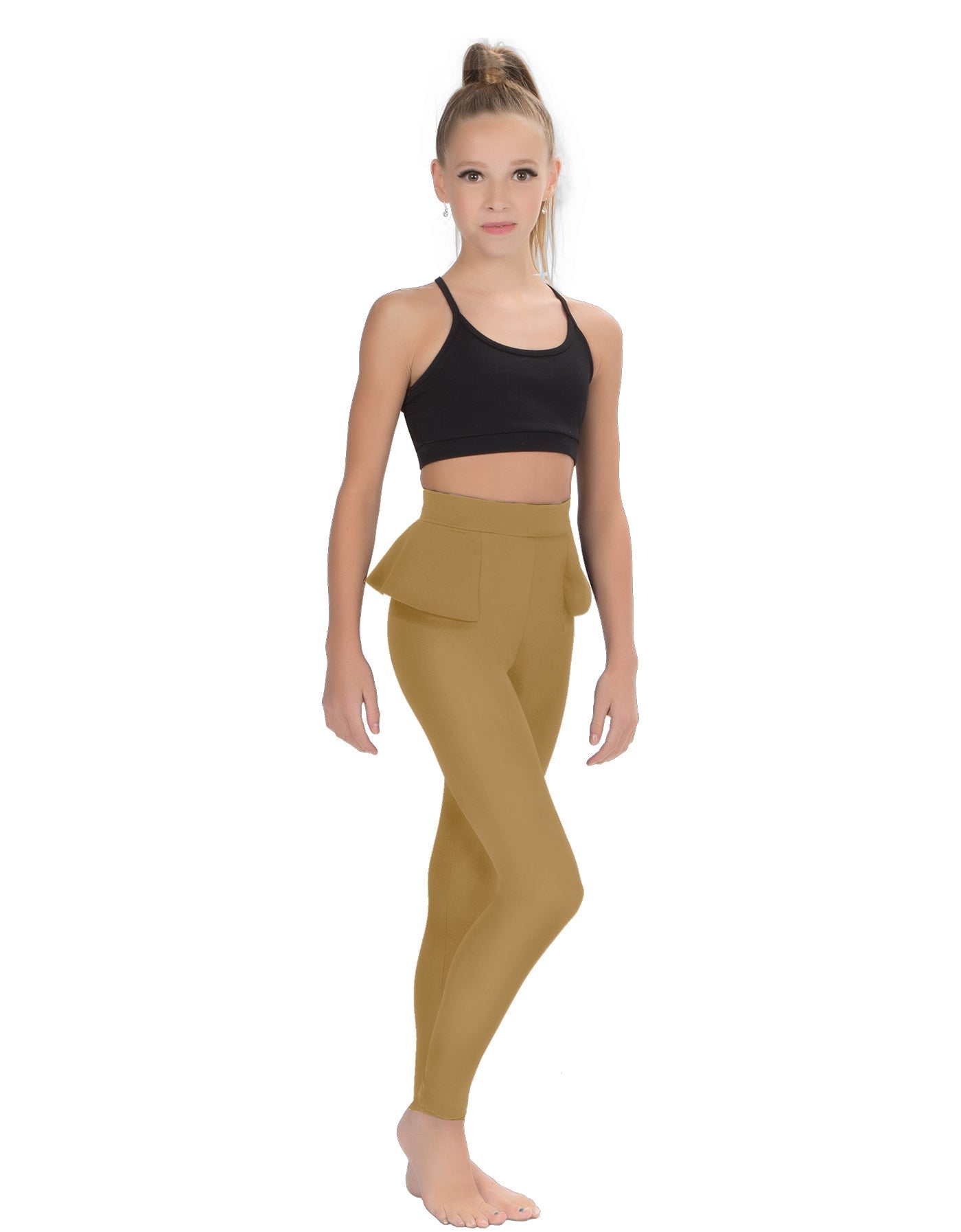 Solid Lycra Peplum Pants