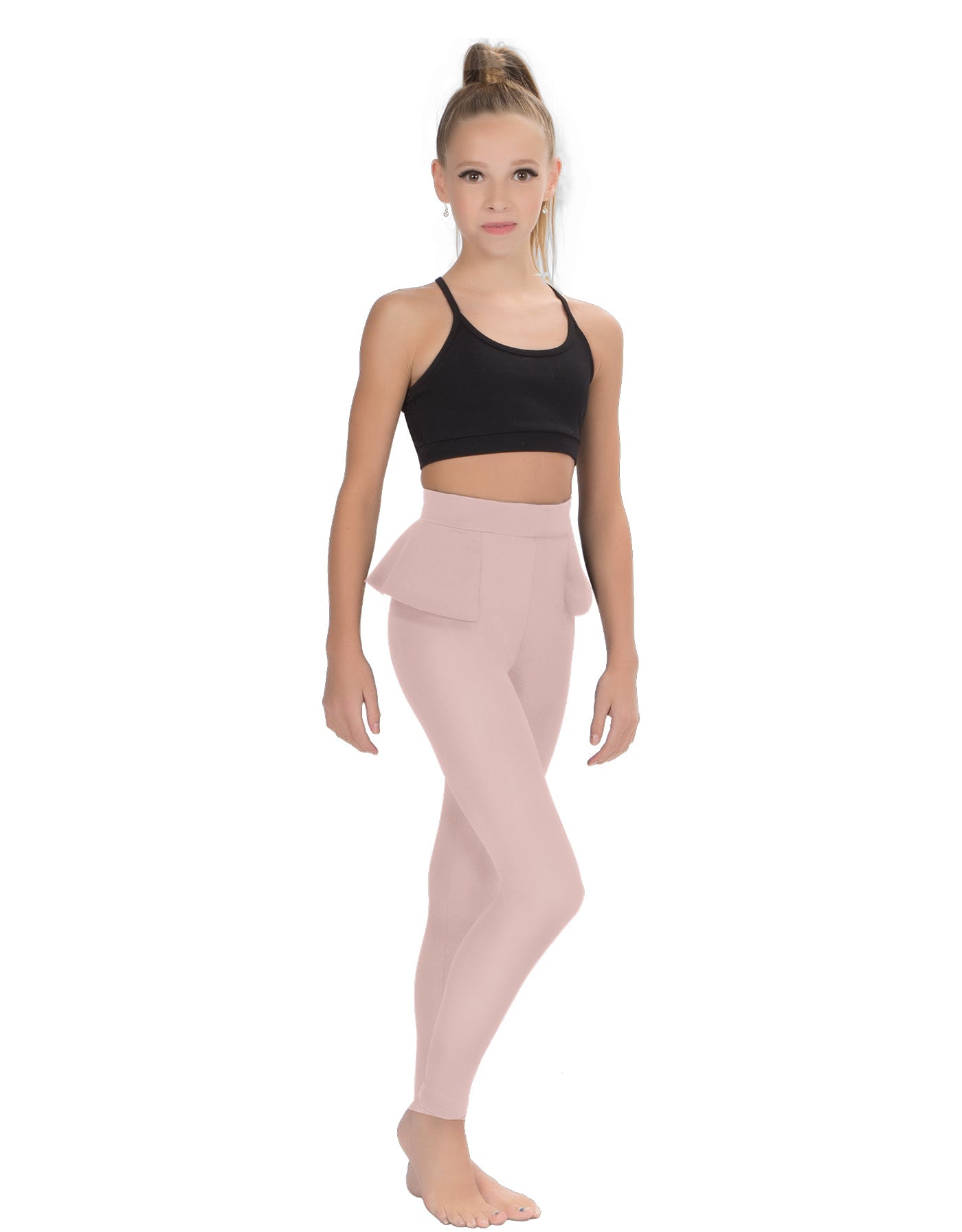 Solid Lycra Peplum Pants