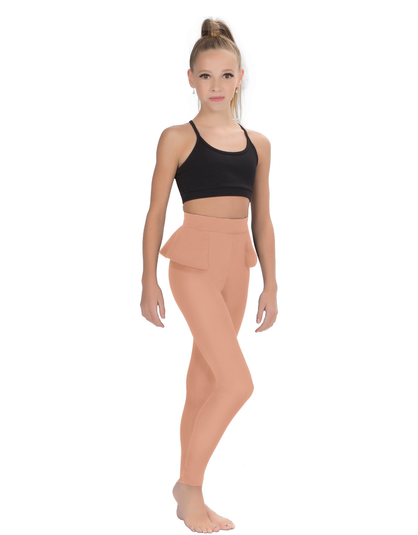Solid Lycra Peplum Pants