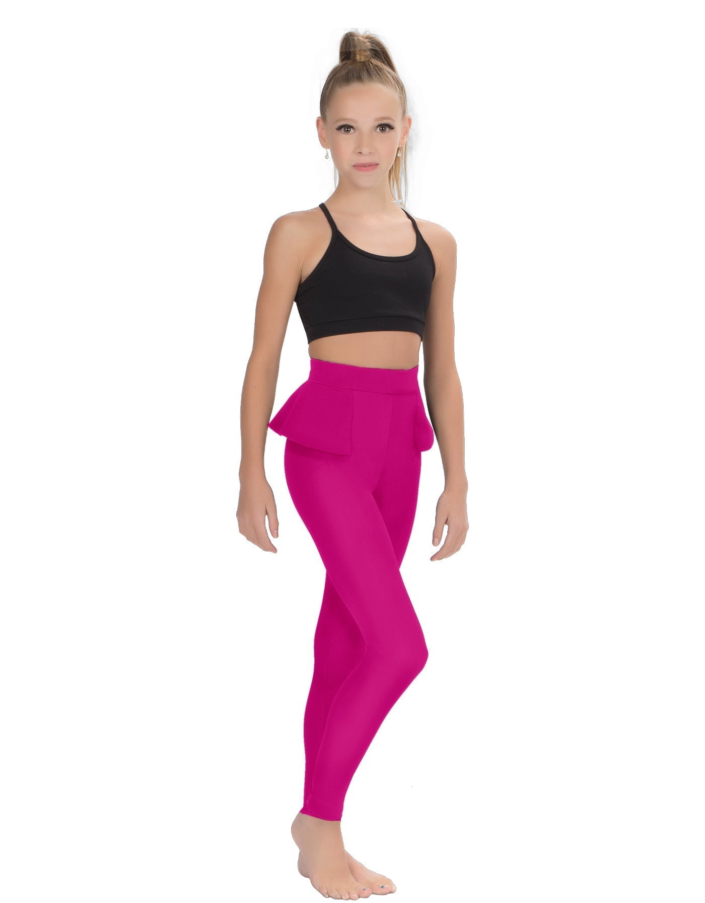 Solid Lycra Peplum Pants