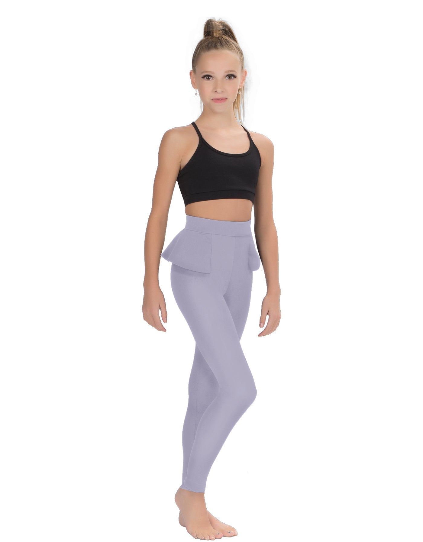 Solid Lycra Peplum Pants