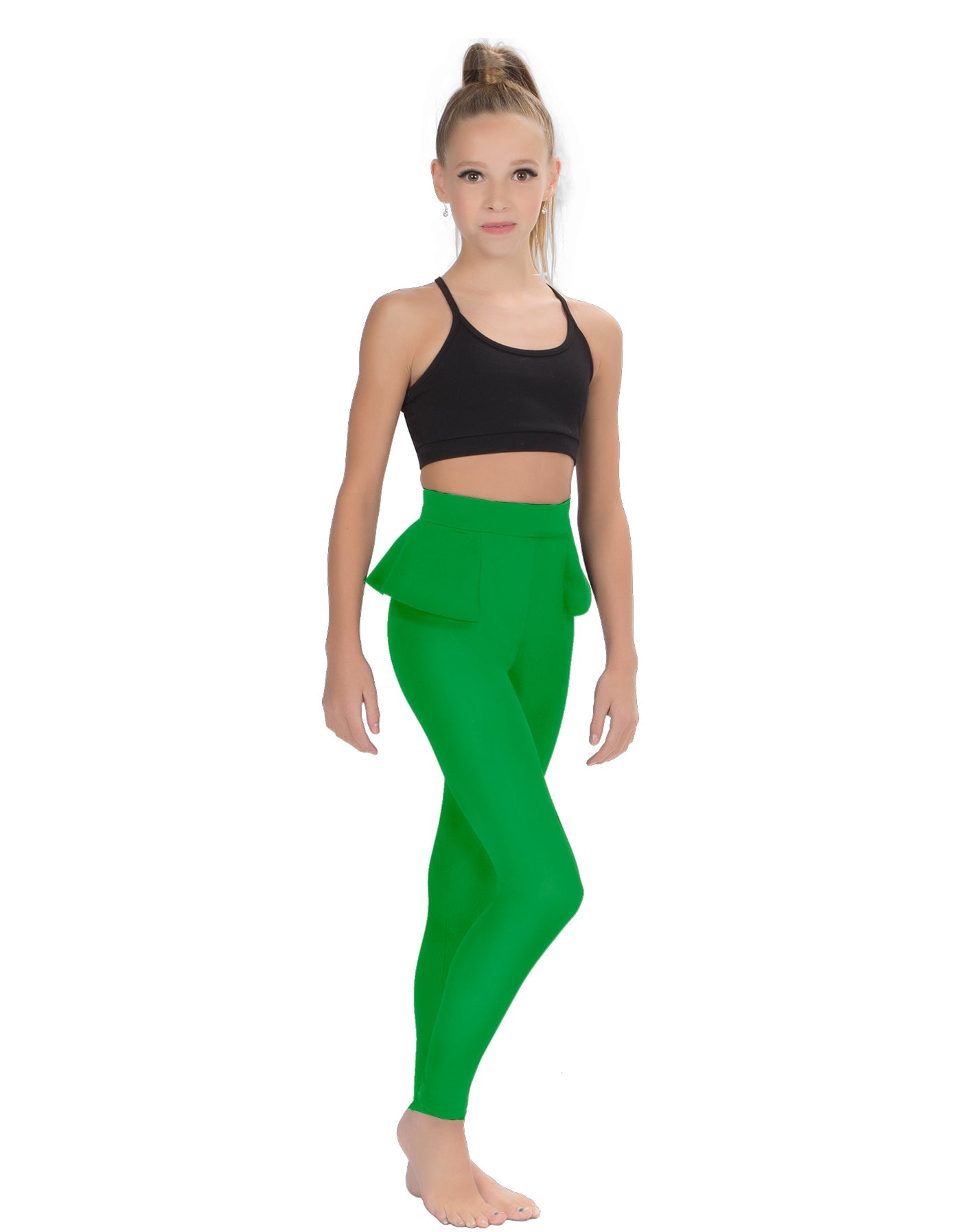 Solid Lycra Peplum Pants