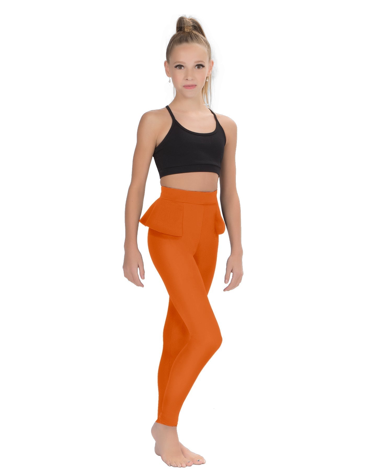 Solid Lycra Peplum Pants