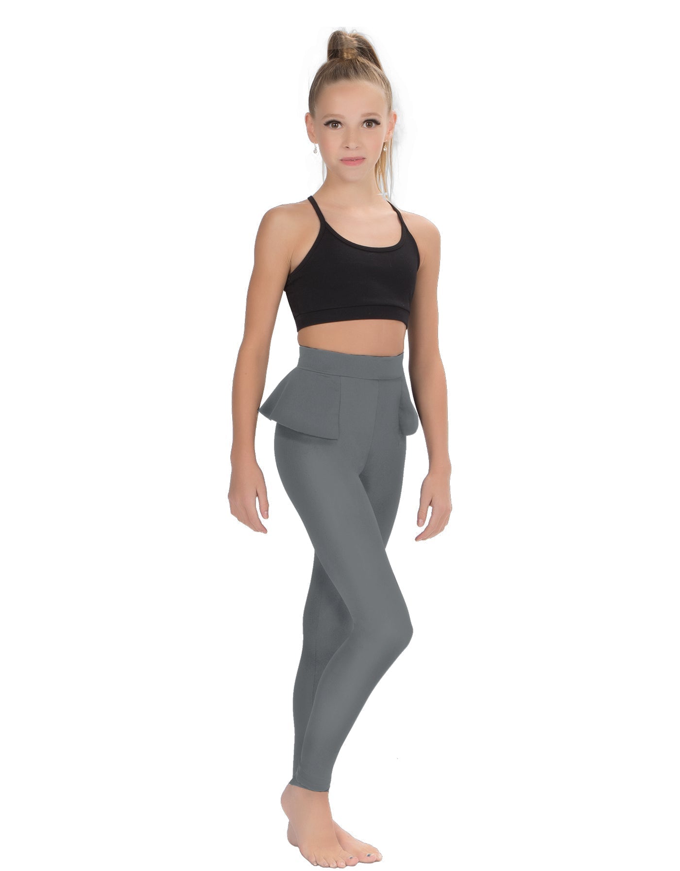 Solid Lycra Peplum Pants