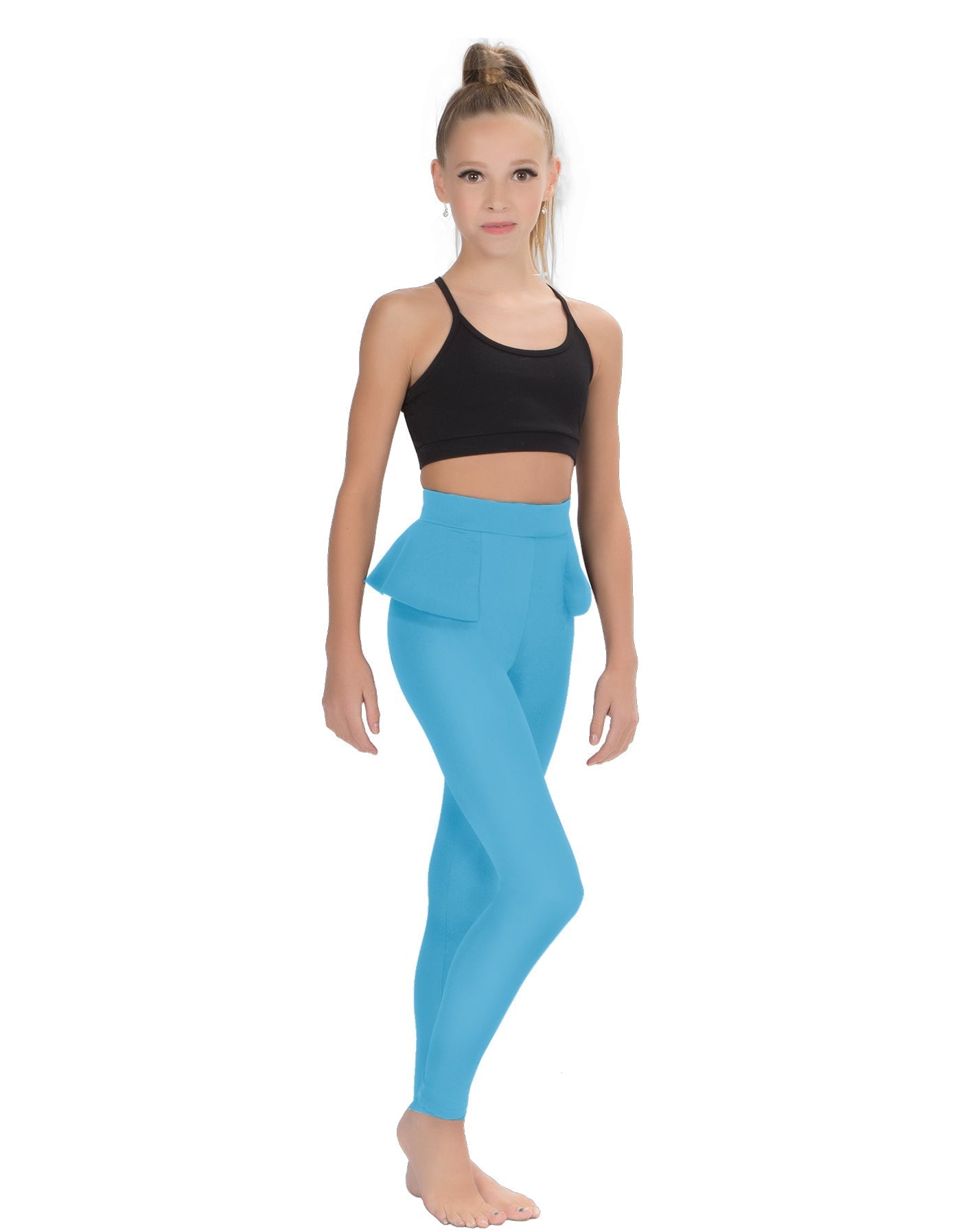Solid Lycra Peplum Pants