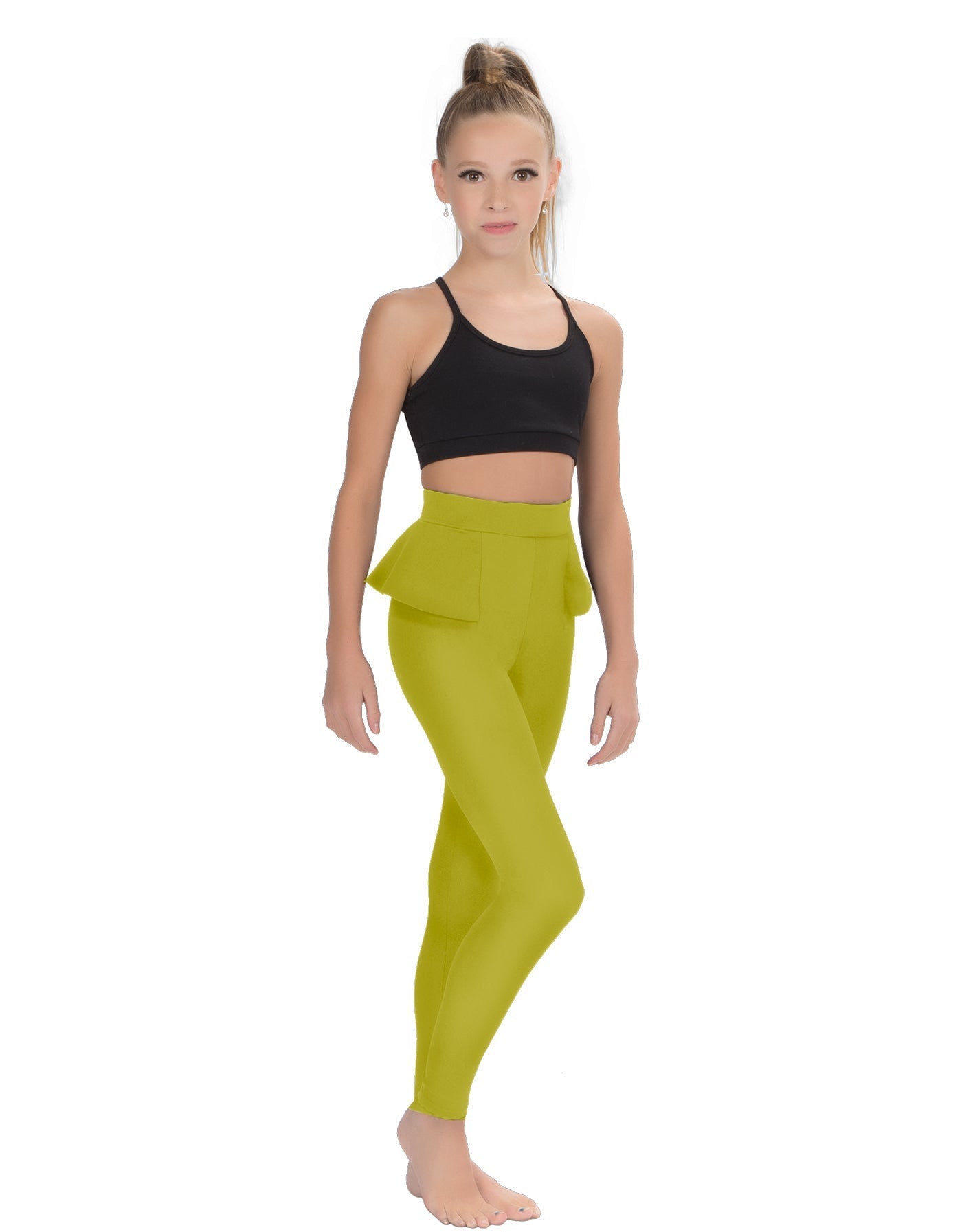 Solid Lycra Peplum Pants