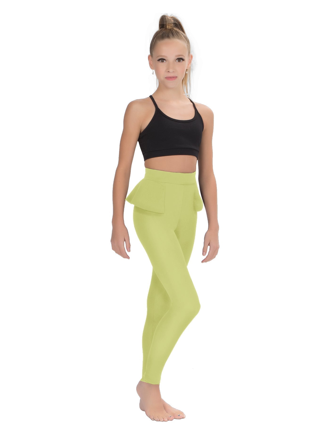 Solid Lycra Peplum Pants