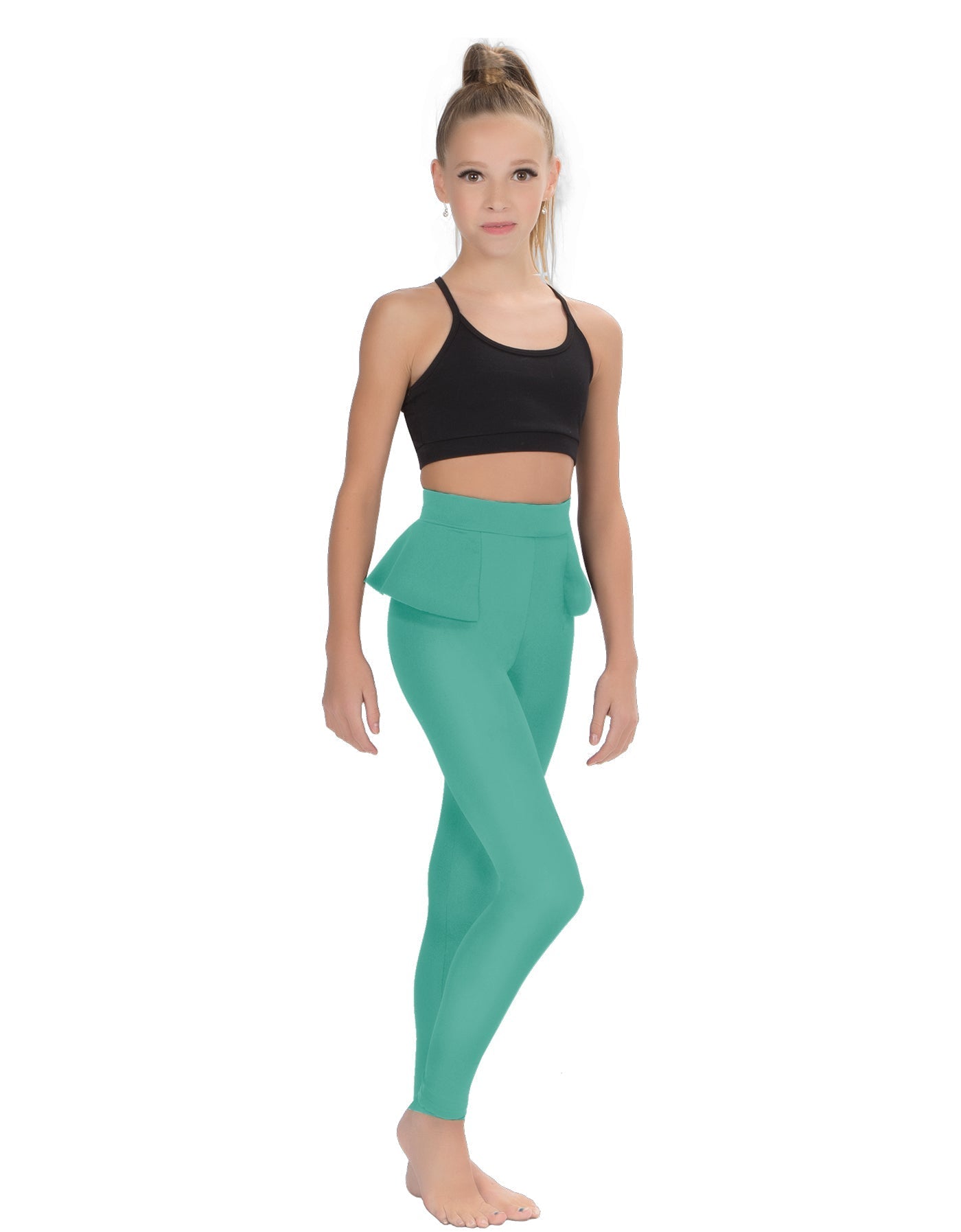 Solid Lycra Peplum Pants