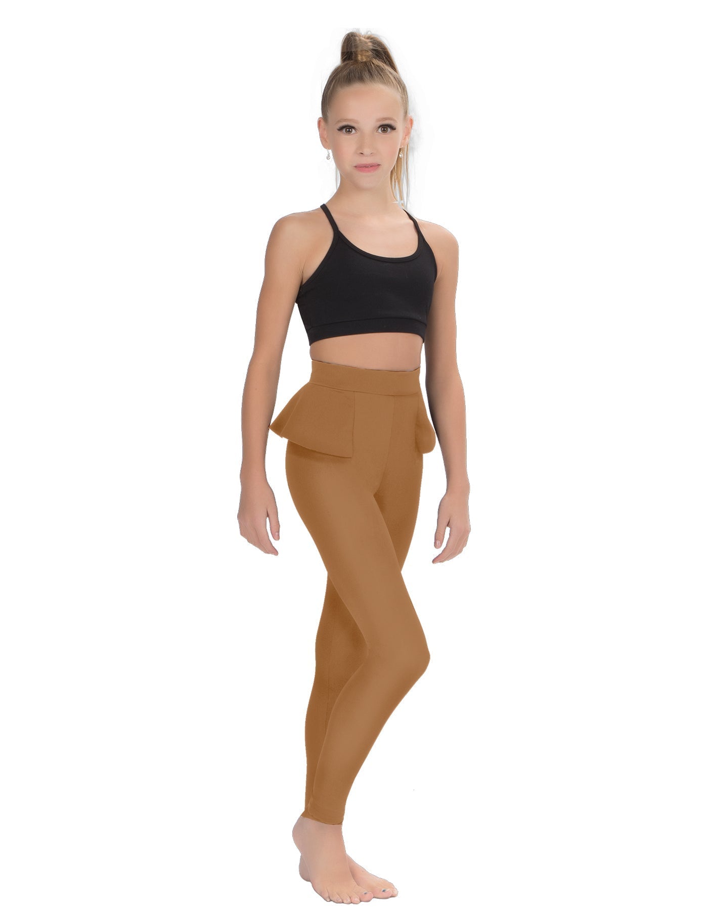 Solid Lycra Peplum Pants