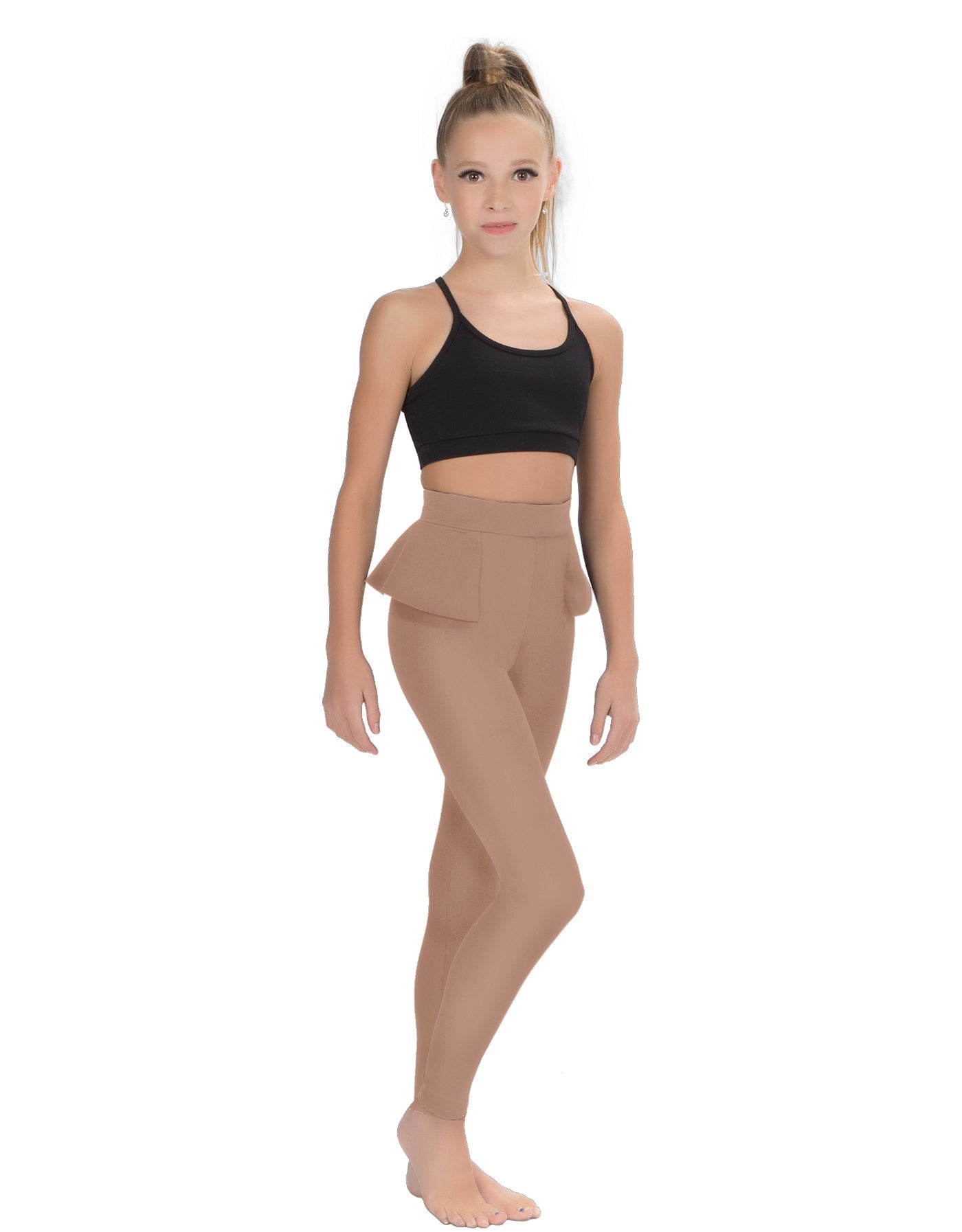 Solid Lycra Peplum Pants