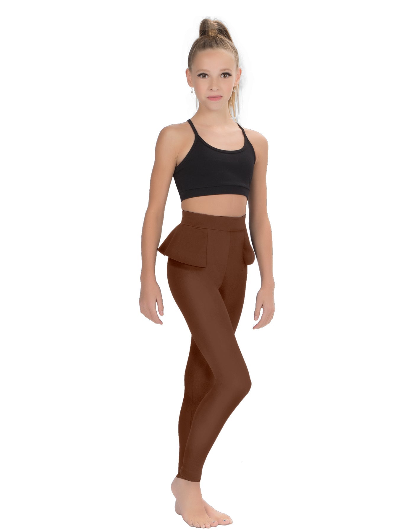 Solid Lycra Peplum Pants