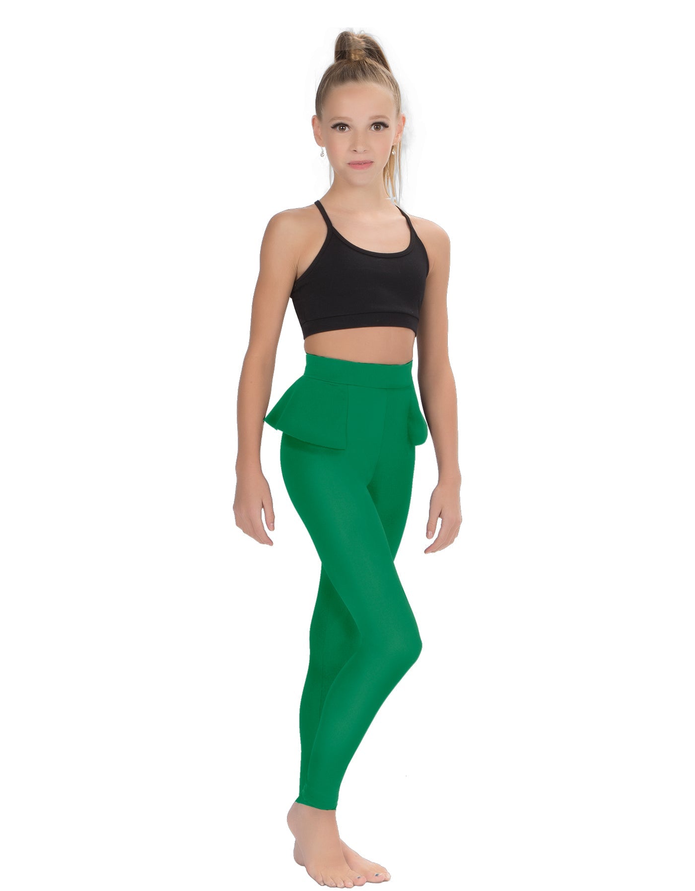 Solid Lycra Peplum Pants