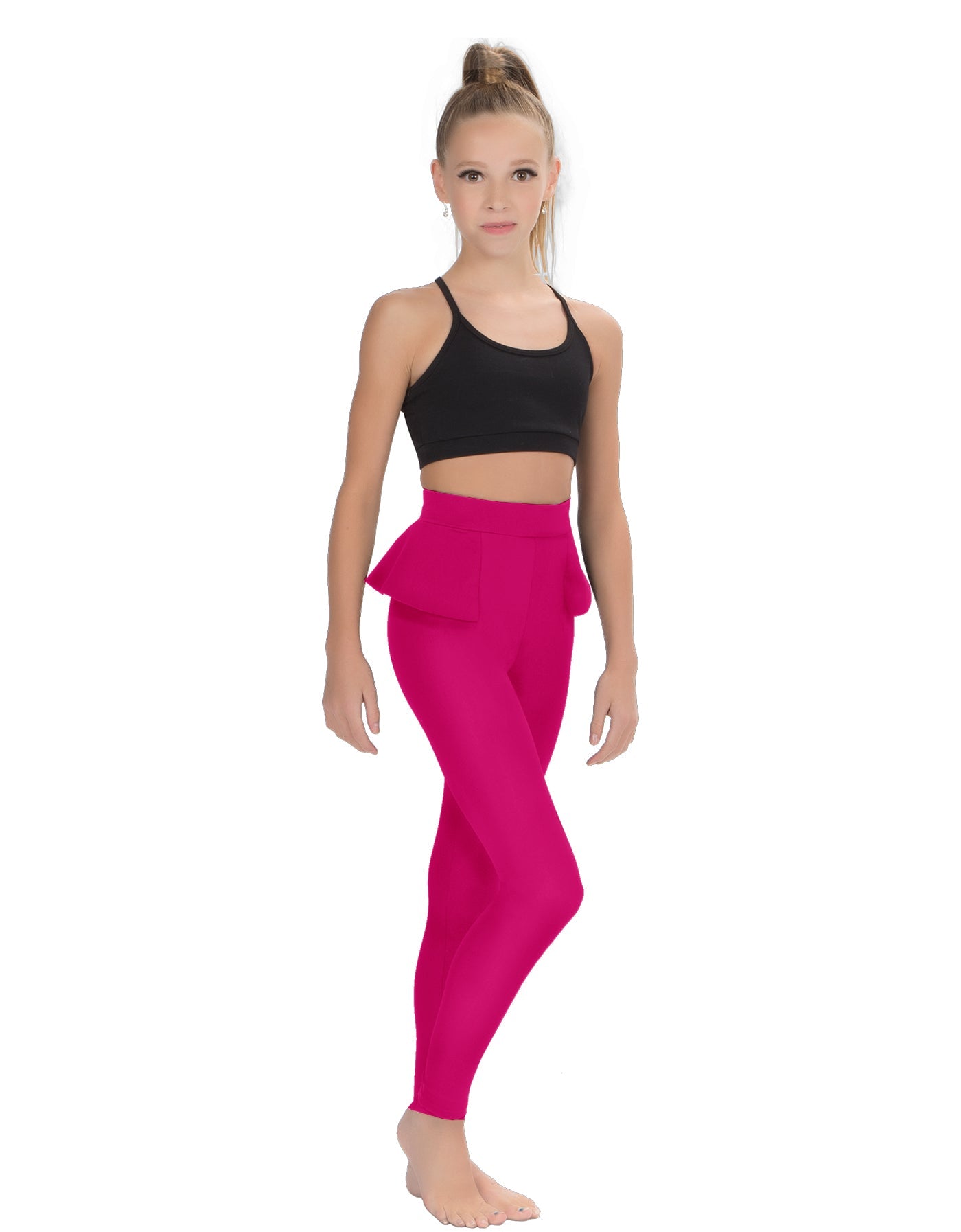 Solid Lycra Peplum Pants