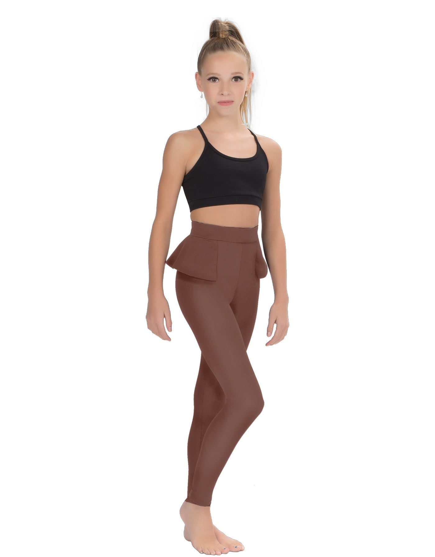Solid Lycra Peplum Pants