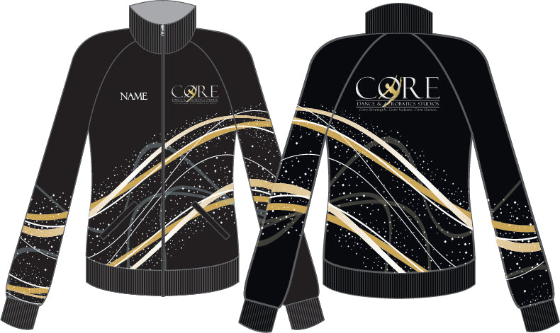 Core Dance and Acrobatics Studio Jockey Jacket with Pocket High Collar