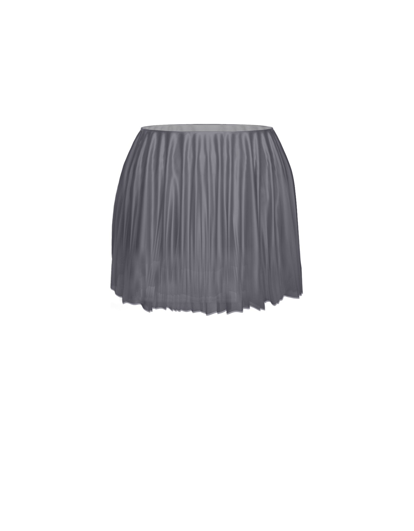Solid Short Chiffon Circle Skirt