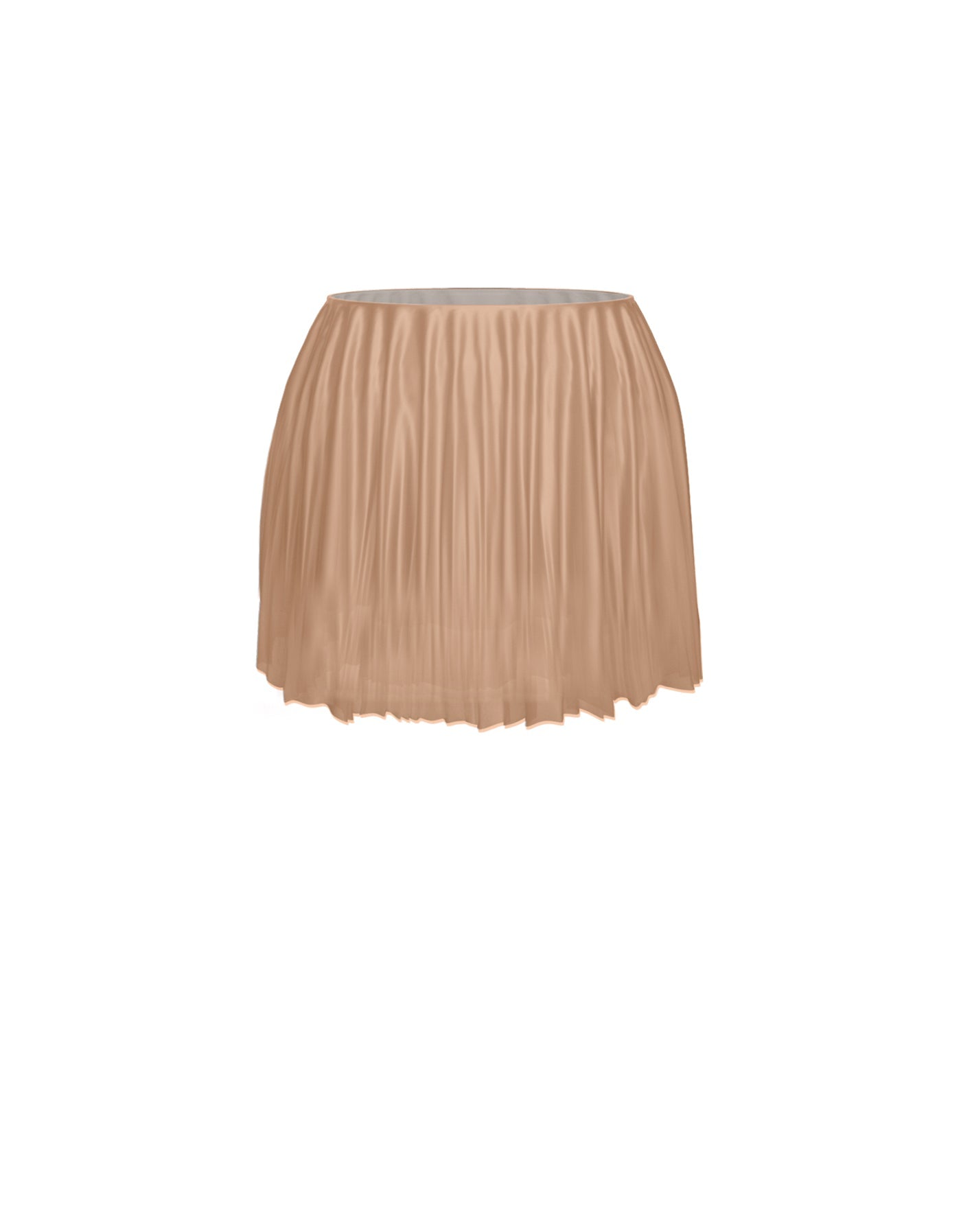 Solid Short Chiffon Circle Skirt