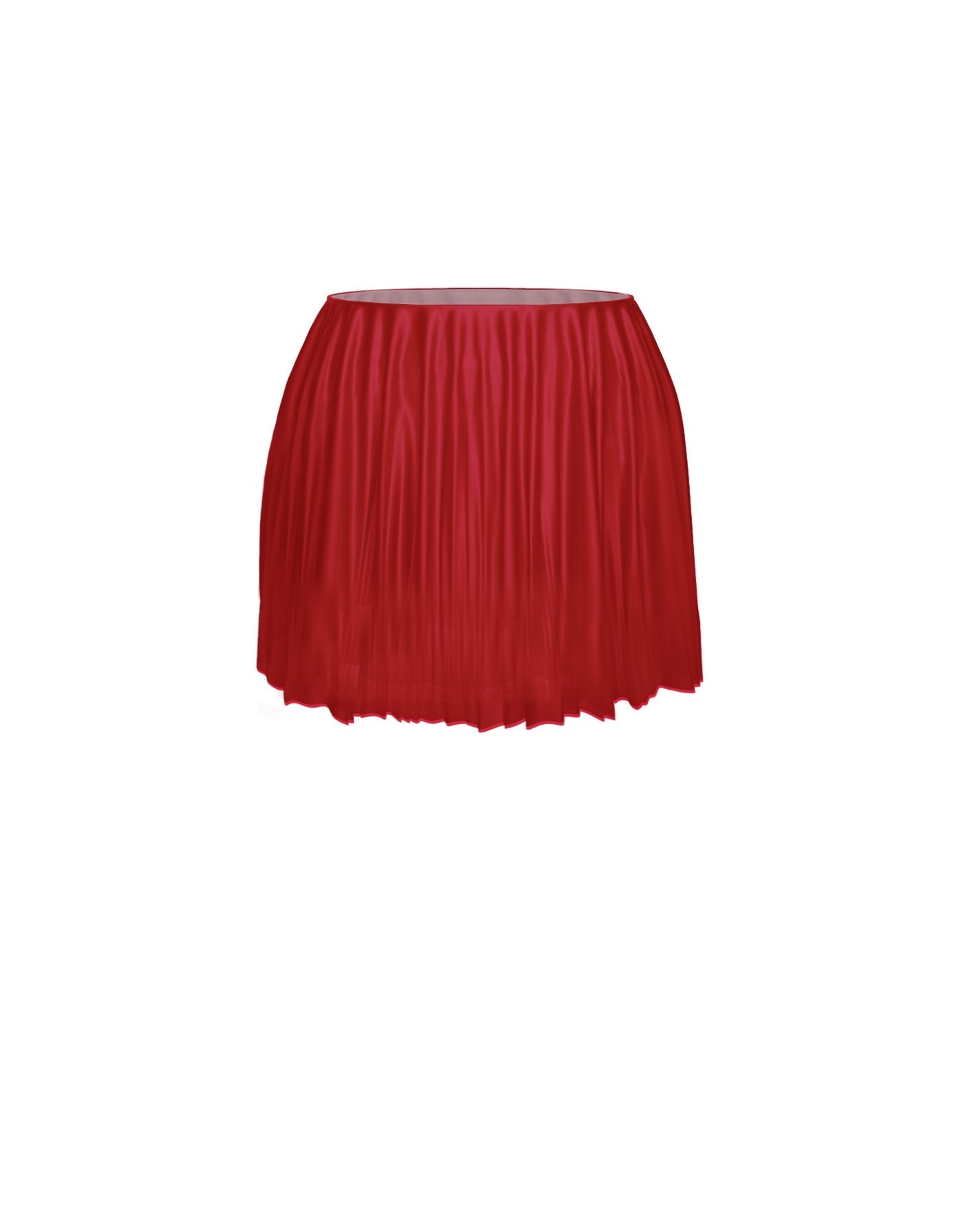 Solid Short Chiffon Circle Skirt