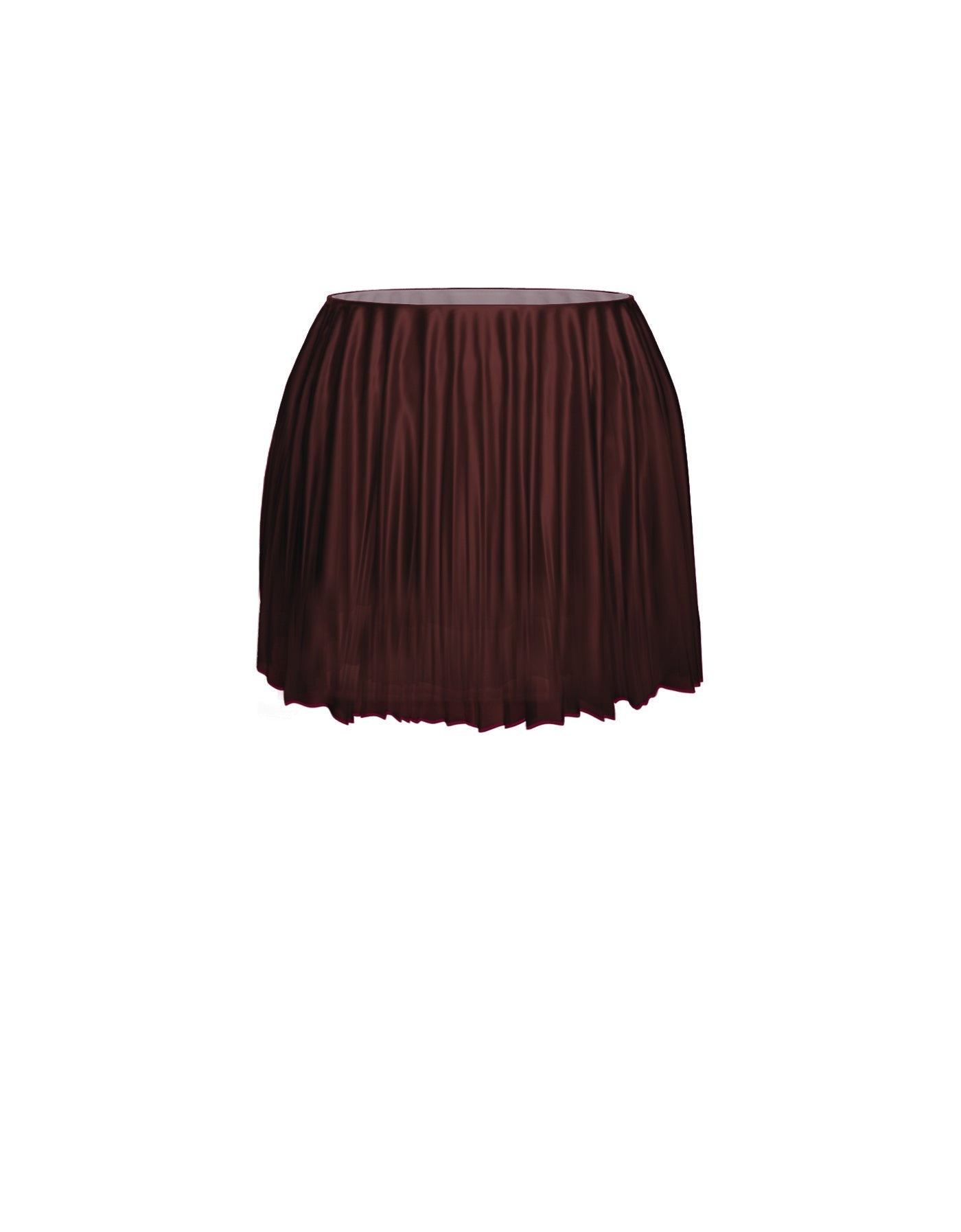 Solid Short Chiffon Circle Skirt