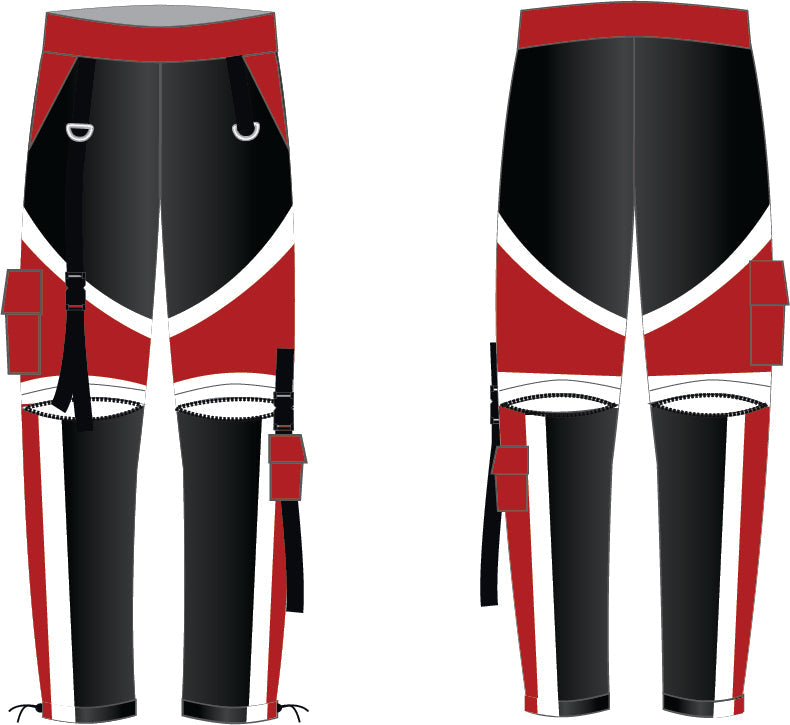 Custom Studio L Rude Boy Zipper Cargo Pants with Straps