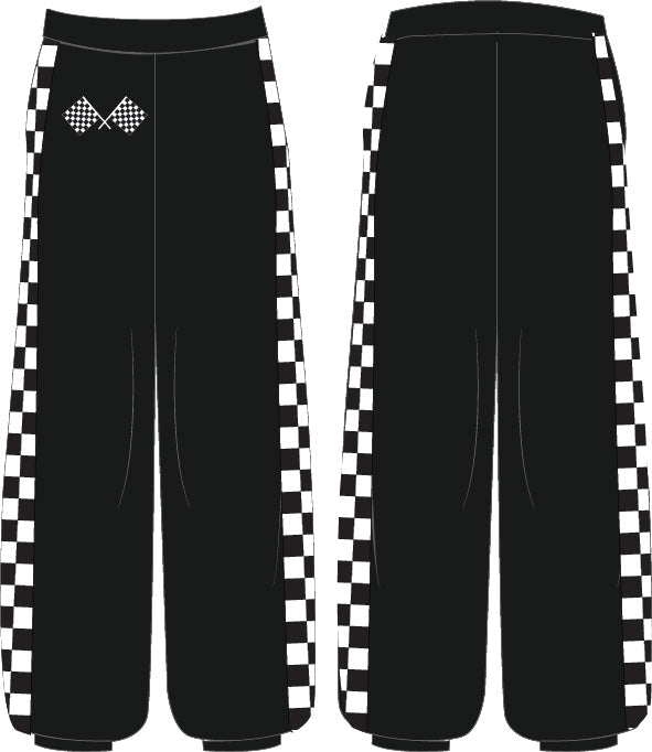 Custom Nascar Checkers Parachute Pants