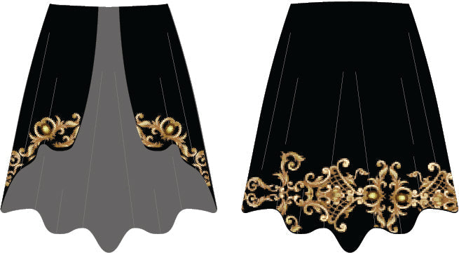 Euro Open Ballroom Skirt