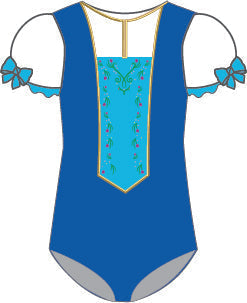 Custom Frozen Villagers Puff Sleeve Leotard