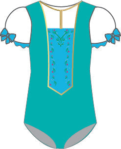 Custom Frozen Villagers Puff Sleeve Leotard