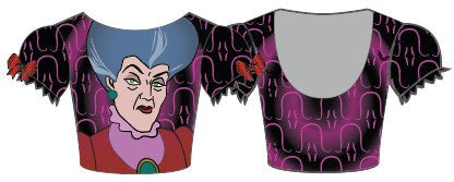 Custom Villians Puff Sleeve Crop Top