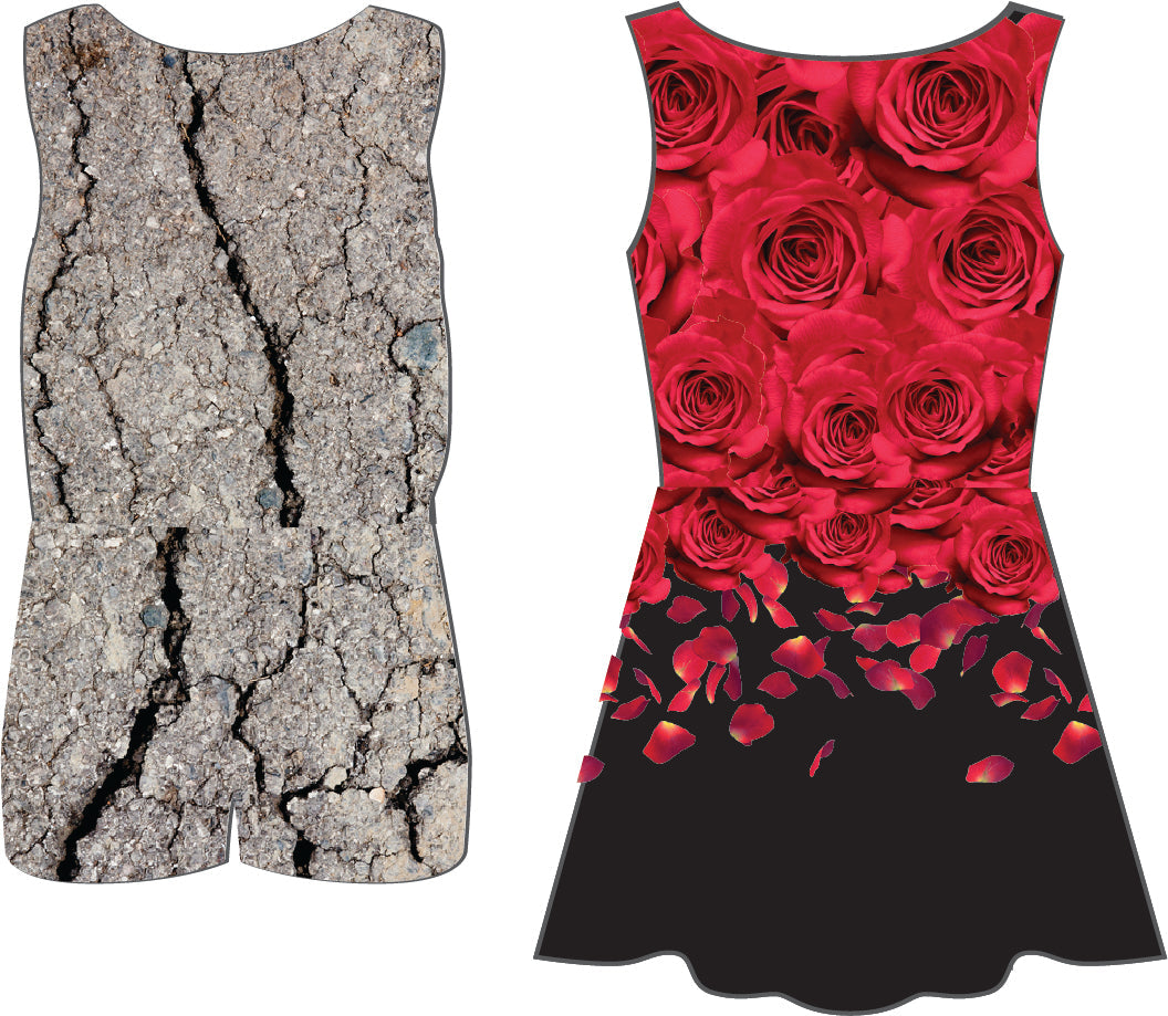 Custom Concrete to Rose Convertible Tank Dress