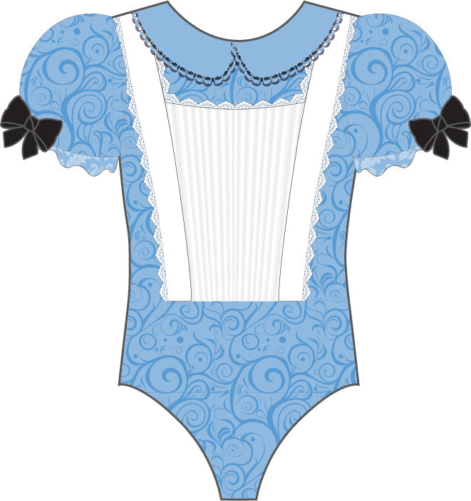 Custom Alice Mater Puff Sleeve Leotard