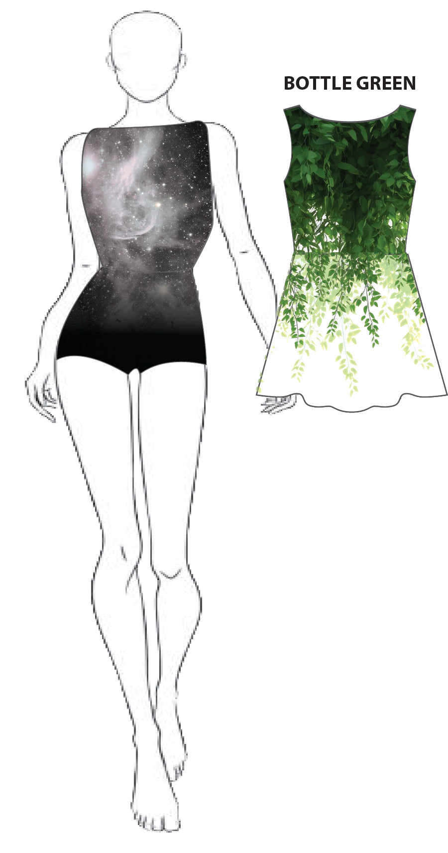 Custom Wonderful World Convertible Tank Dress