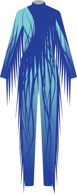 Custom Seuss Nightmare LS Tneck Zipper Back Unitard