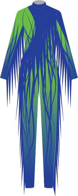 Custom Seuss Nightmare LS Tneck Zipper Back Unitard