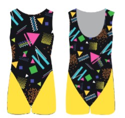 Custom 80s Work Out Tank Biketard