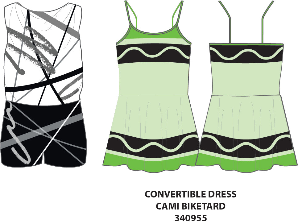 Crayons Convertible Cami Biketard Dress