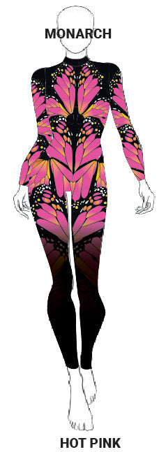 Monarch LS Tneck Zipper Back Unitard