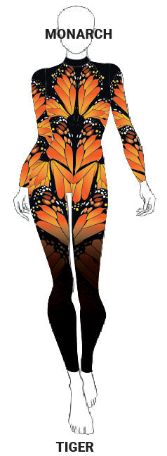 Monarch LS Tneck Zipper Back Unitard
