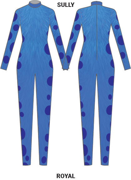 Monsters Animal LS Tneck Zipper Back Unitard