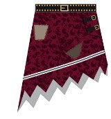 Custom Sailing Pirates Ballroom Skirt with Waistband