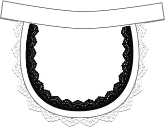 Custom Studio L Maid Waist Apron with Ribbon
