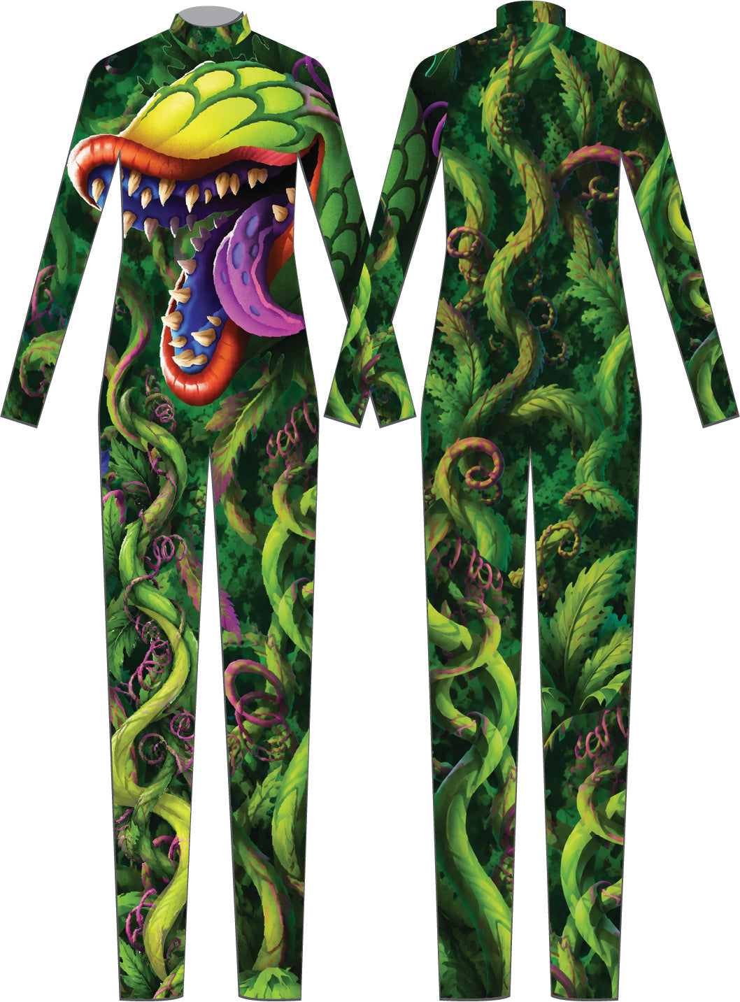 Custom Audrey Mens Zipper Back Slim Leg Unitard