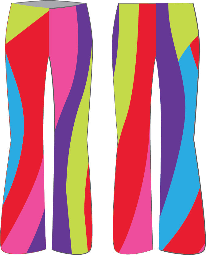 Custom Rainbow Love Shack Flare Pant