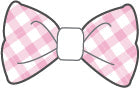Custom Pink Gingham Hair Bow