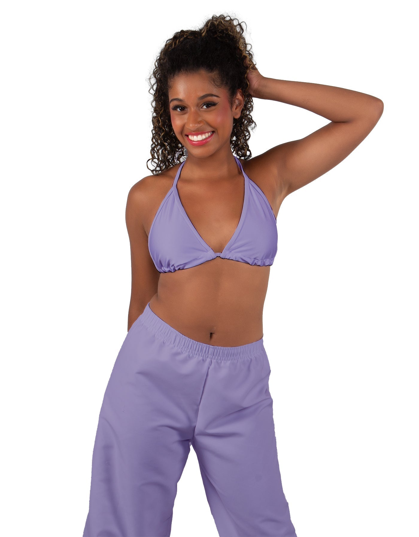 Solid Lycra String Bikini Bra