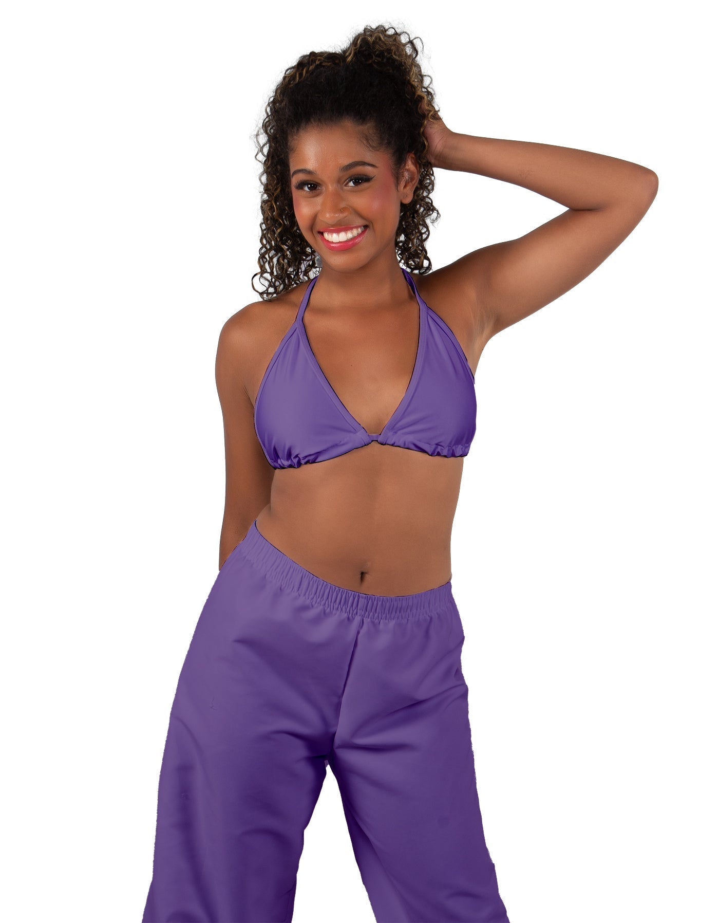 Solid Lycra String Bikini Bra