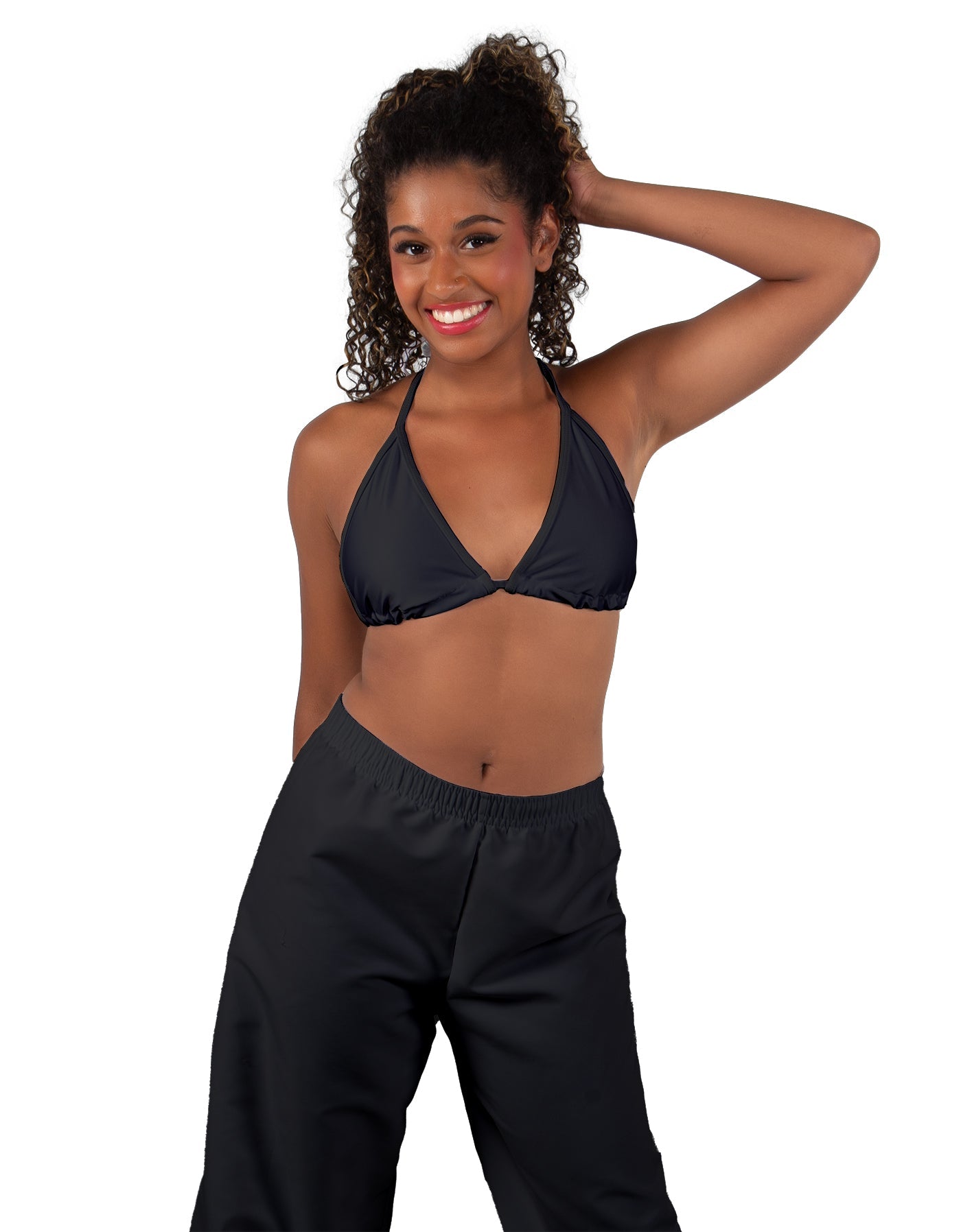 Solid Lycra String Bikini Bra